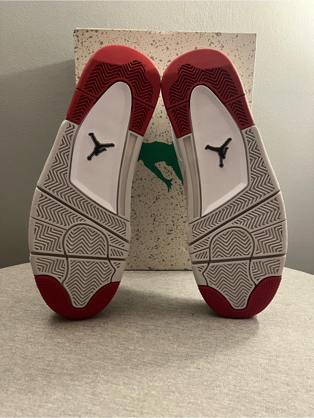 Nike Air Jordan 4 RM White Varsity Fire Red Black Mens Shoe Size 10.5 FQ7939-102
